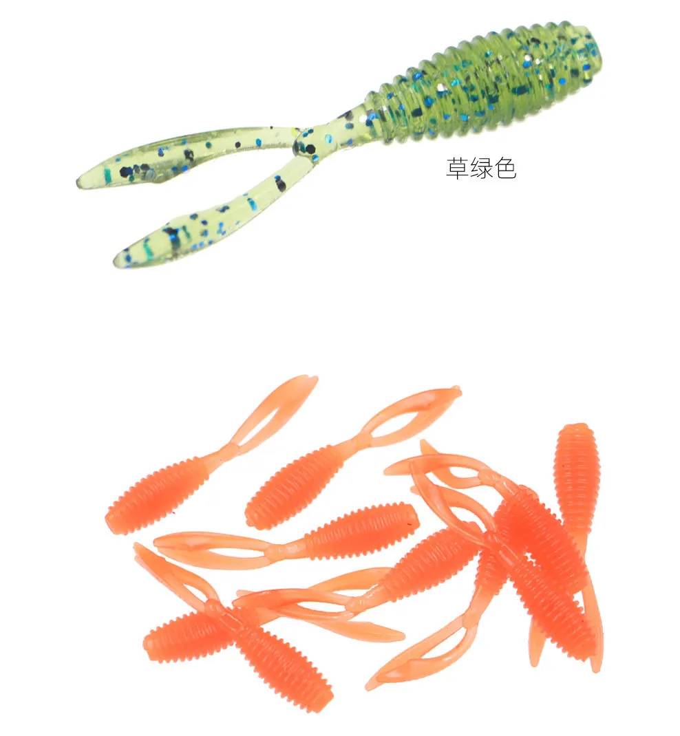 

WT31 3.5cm/0.4g/10pcs worm soft saltwater fresh water lure bass soft bait lures fishing, Customized color