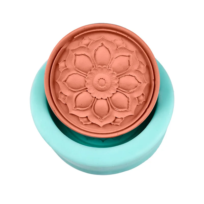 

T 286 DIY Mandala flower fondant chocolate cake silicone mold soap silicone mold