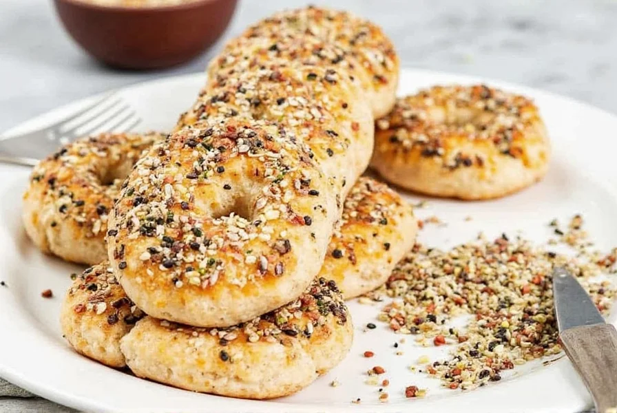 DIY Everything Bagel Seasoning Ingredients Laid Out