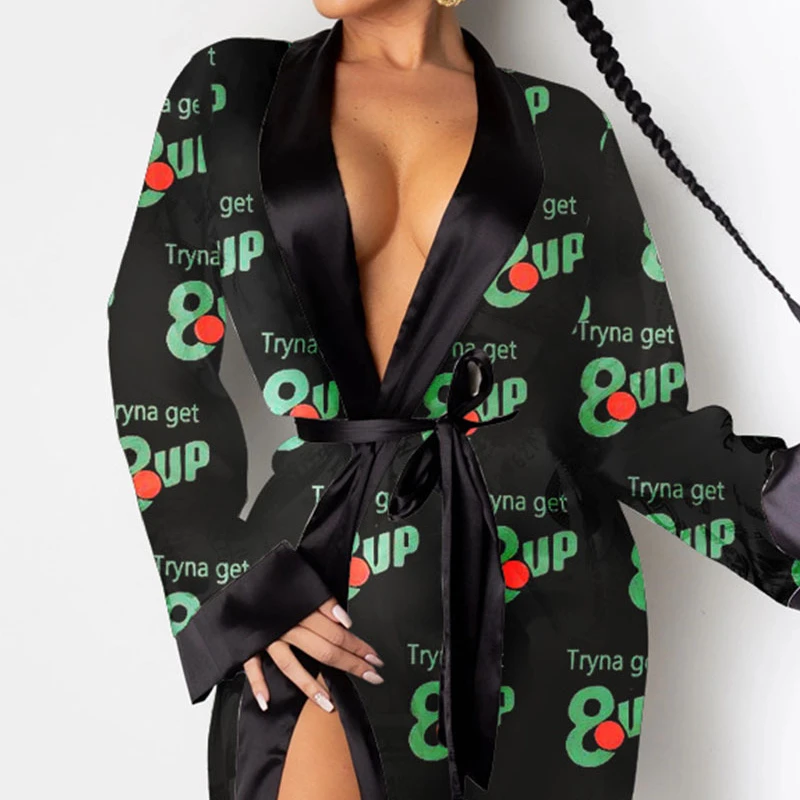 

2021 polyester totem Cardigans print long sleeves trendy women clothing