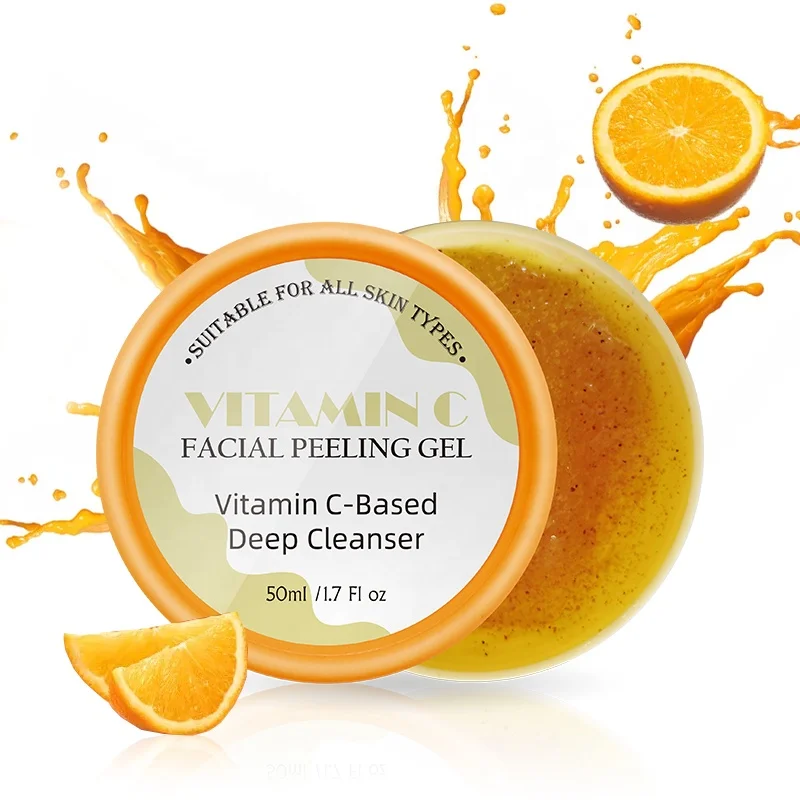 

Private Label Vitamin C Whitening Facial Peeling Gel Facial Cleanser face scrub