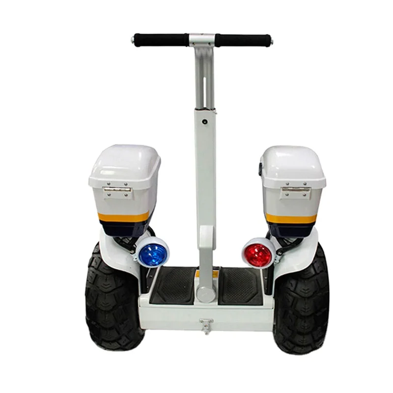 

Popular 19 inch fat tire electric chariot covered 48V 2000W self balanced scooter, White and black