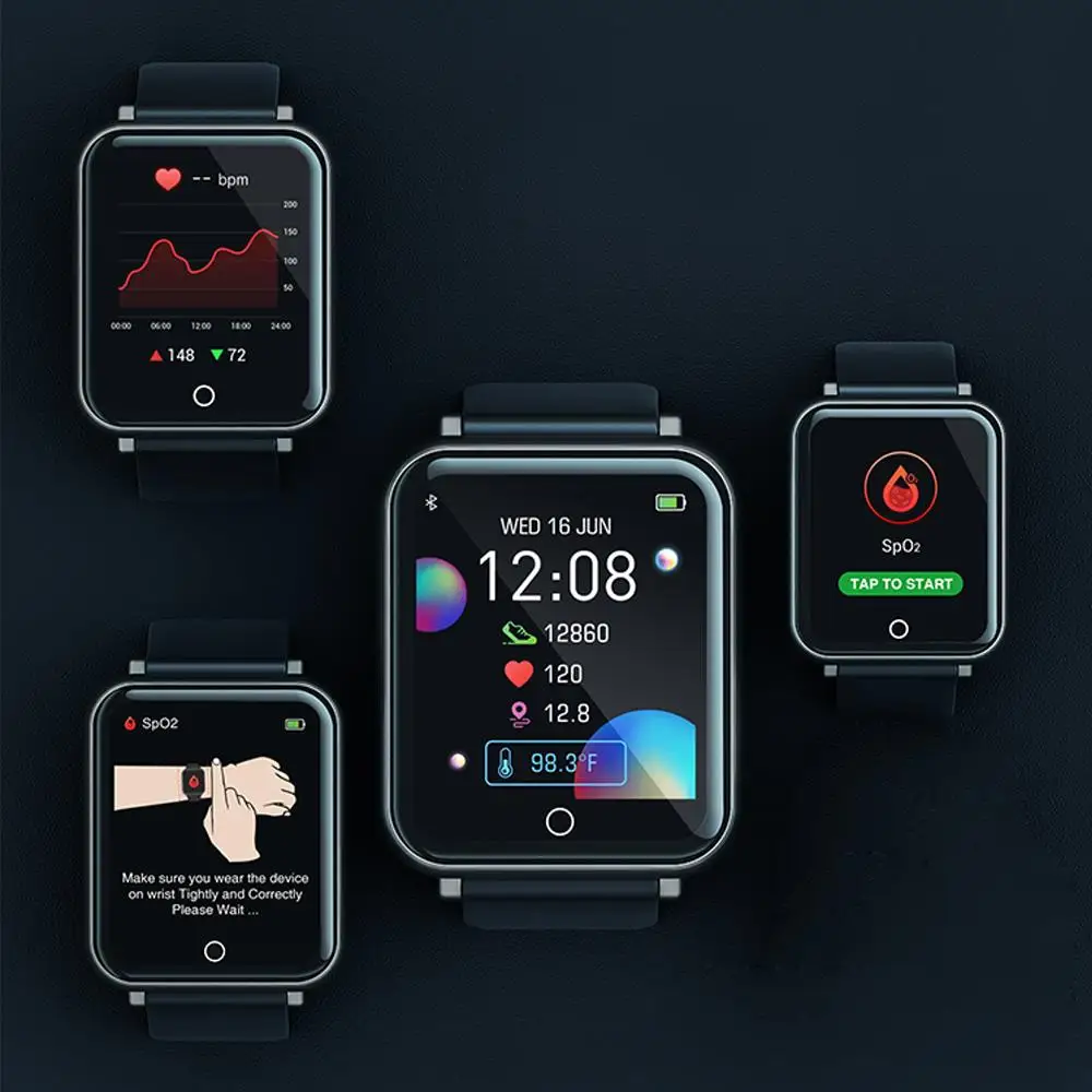 

Modern design blood pressure wristband bracelet 2021 smart watch