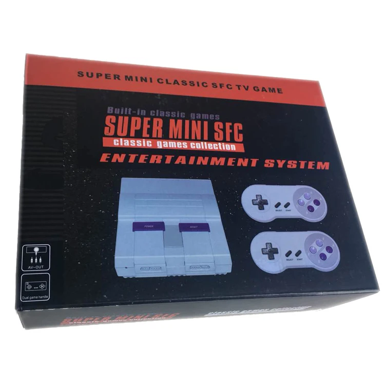 

Original SNES Classic Mini Retro Video Game Console Built-in 94 games 16 bit Super Console with Dual Gamepads, Gray white