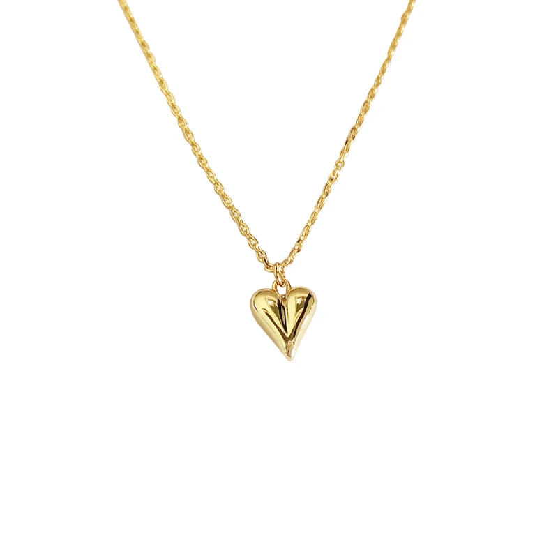 

Love Heart necklace Female 18K Gold Plated Pendant Clavicle Chain Necklace