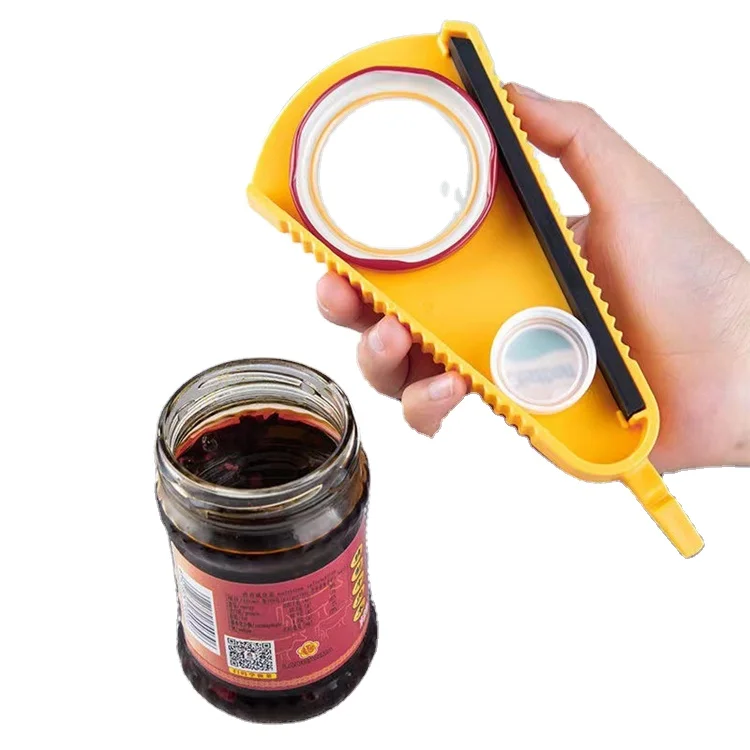 

D111 ABS Rubber Highly Quality Multi-function Screw Device Bottle opener Non-slip And Labor-saving can Jar beer opener