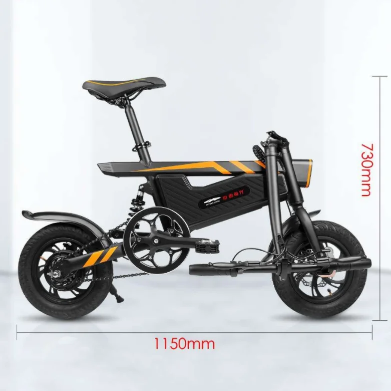 

Amazon hot sale adult student transport folding balance scooter mini portable two-wheeled scooter electric bike, Black