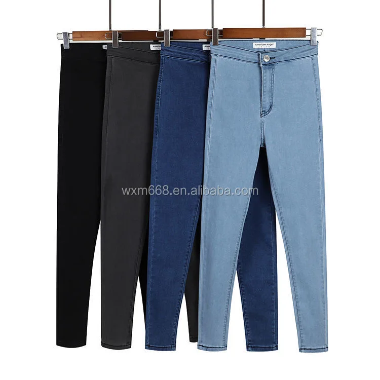 

Factory Direct Sale Women Jeans Slim Stretch Denim High-waisted Skinny Jeans For Ladies Pant