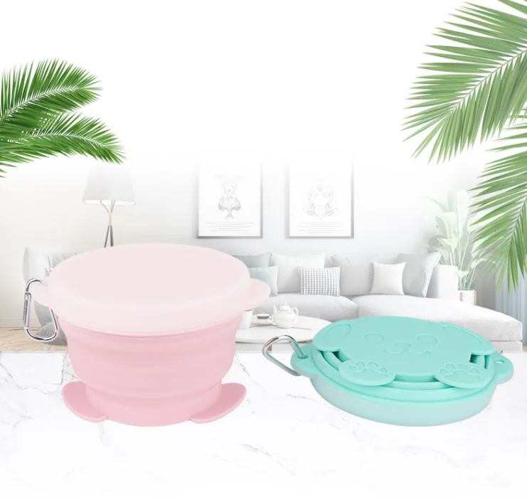 

Eco-friendly Skin Care Silicone Collapsible Mixing Bowl Lady Facial Cosmetic Bowl, Customized color