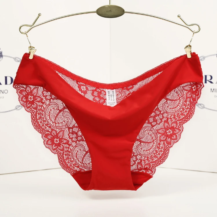 

Explosive fashion lace thin and breathable sexy plus size fashion white lace panty