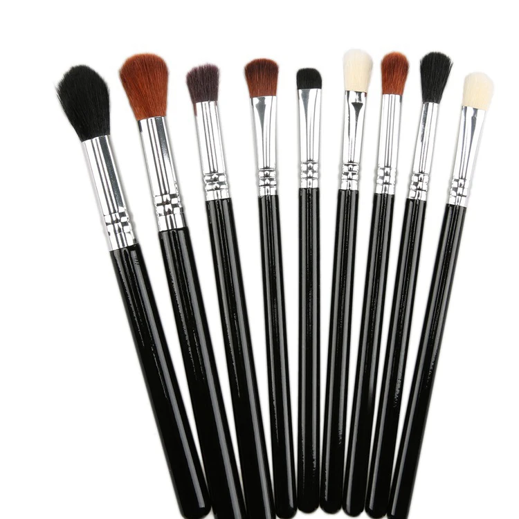 

Black taklon no logo eye shadow makeup brushes sets