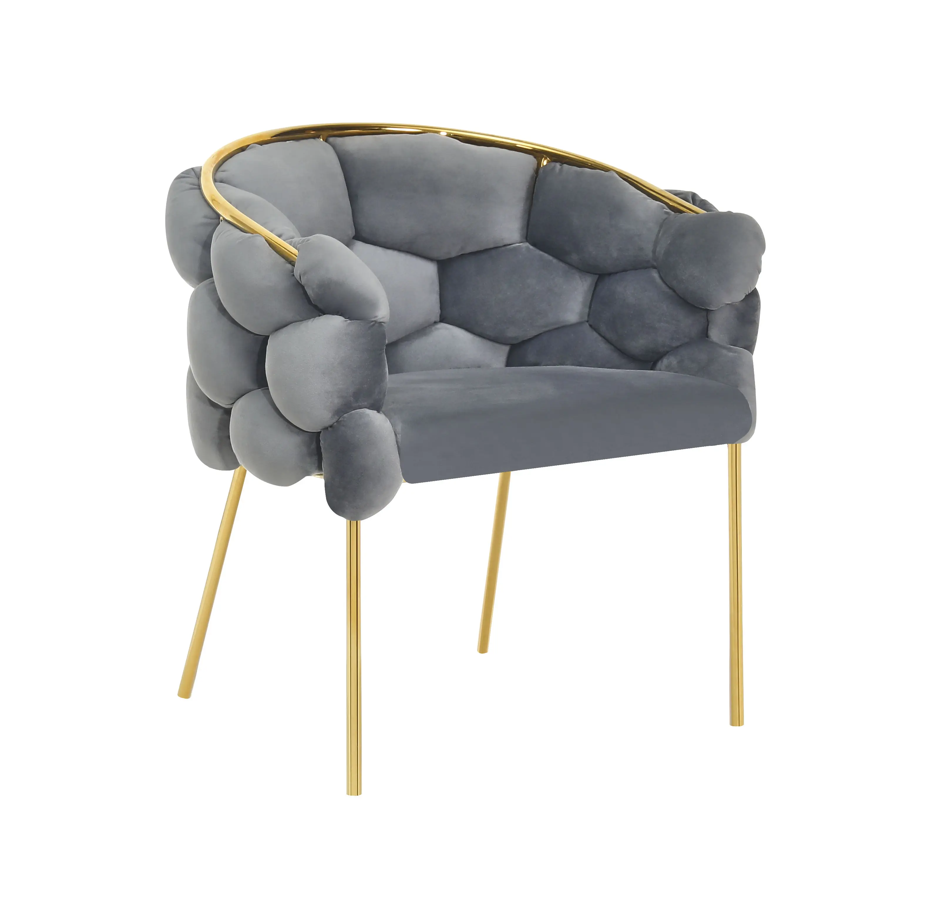 

WSX102 Modern velvet luxury chaise light luxury home chair leisure chair modern living room chairs with gold metal legs