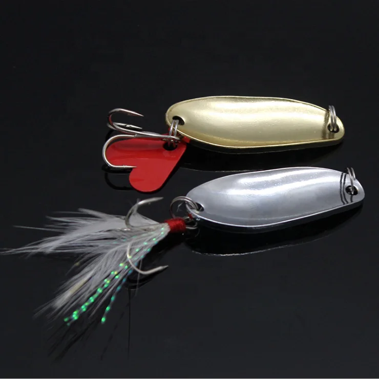 

Hot Selling Artificial Sequins Metal Bass Fishing Tackle Fish Lure, 2 colors