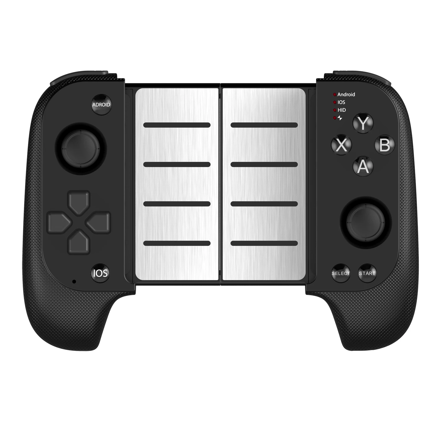 

Multi-function gamepad wireless mobile controller joystick for IOS Android smartmobile game controllers, Black, red/blue