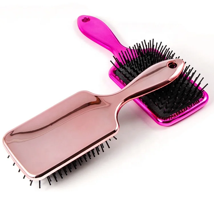 

High Class Prevent Hair Loss Straight Hair Brush Mirror Surface Shiny Hot Glitter Combs for Women, As pics,customized