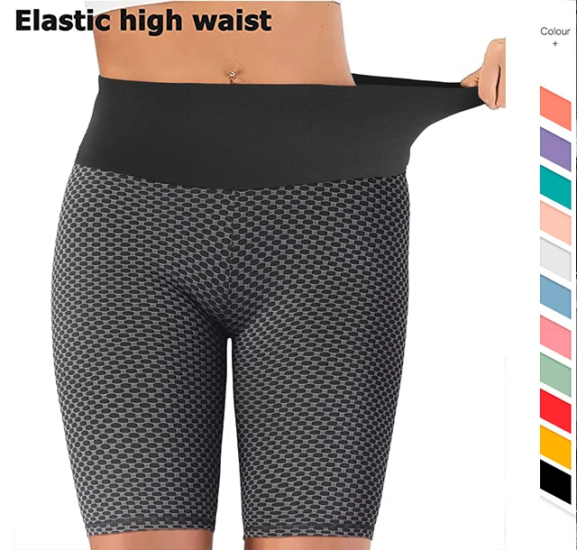 

Custom Logo Sports High Waist Short Wear Workout Recycled Yoga Pants Women Seam Gym Scrunch Butt Fitness Leggings