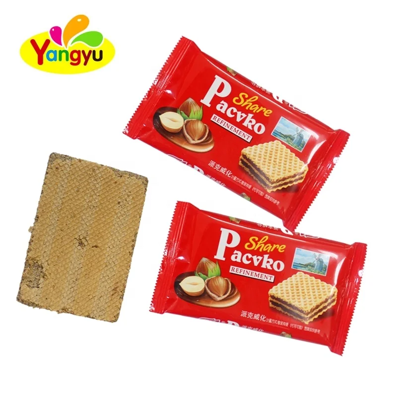 
Chocolate Flavor Crispy Wafer Biscuits 