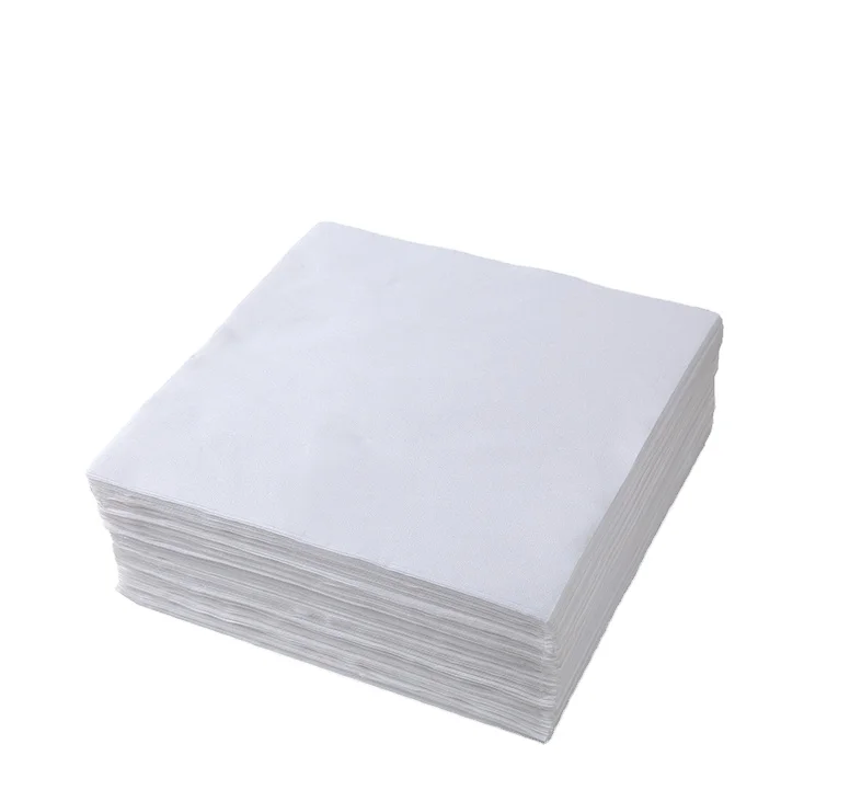 

Folded Low Dust Free Wiping Cloth Cleaning Wiper, White