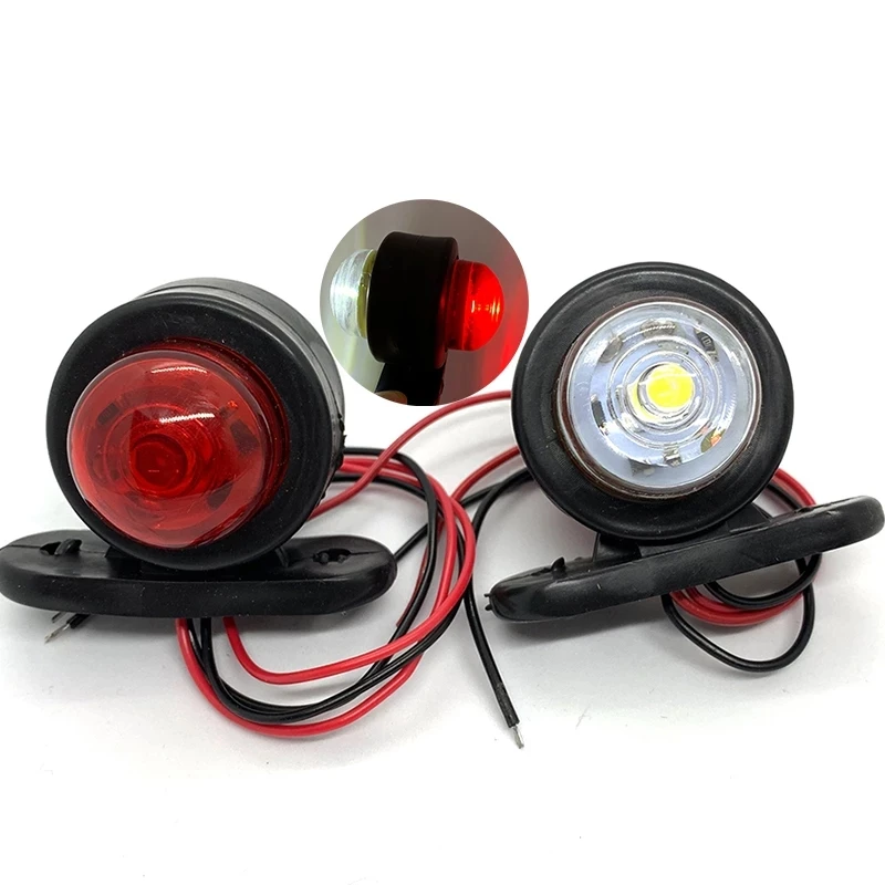 

12-24V Truck Double Side LED Light IP65 Waterproof Super Bright Trailers Boats Caravans Vans Red White Side Marker Light