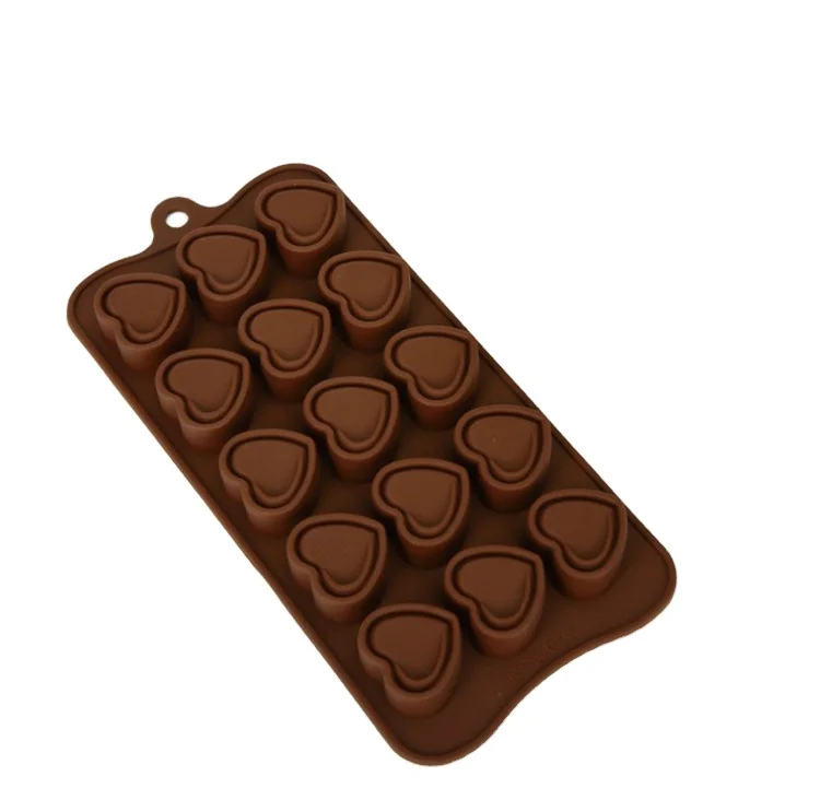 

silicone Chocolate Mold OEM Food Grade Heart Shaped Soap Jelly Cake Moulds