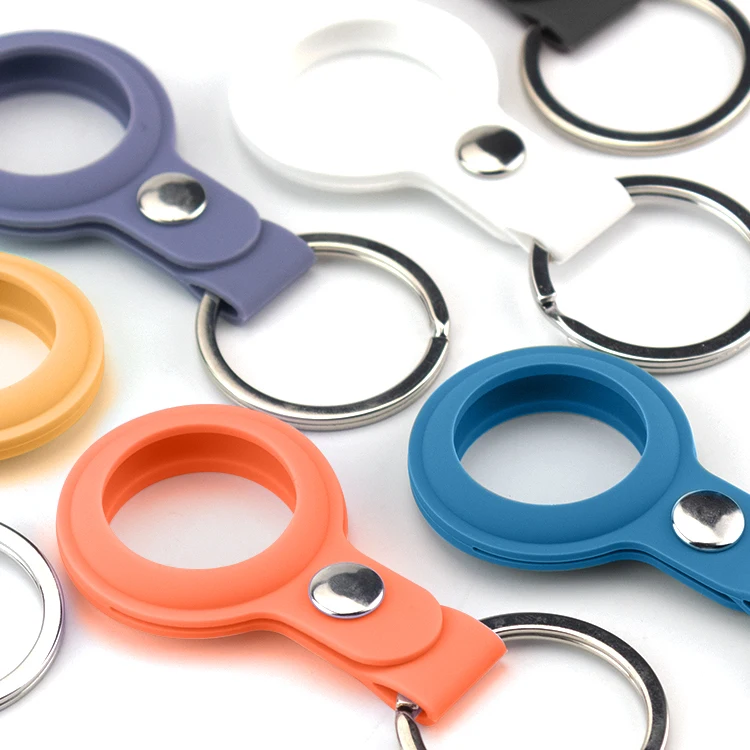 

Dropshipping Portable Anti-lost Car Key Protector For Airtag Dog Collar Location Tracker For Airtag Dog Collar Silicone Case, Multi color for customer choose