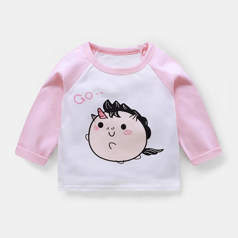 

2021 Spring Autumn Thin Bottoming Shirt Clothing Long Sleeve T Shirt For Girls Kids