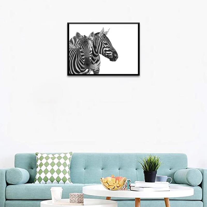 

Photo Wall Ar Wall Painting Canvas Painting Frame Picture Modern Home Decor Framed Glass Animal with Galvanized Frame Customized, Cmyk