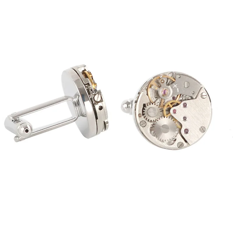 

Facotry Wholesale Shirt Cuff Links Luxury Jewelry Tie Pin Cuff Lin Set Silvet Link Chain Enamel Heart Cuff Rings, Antique color