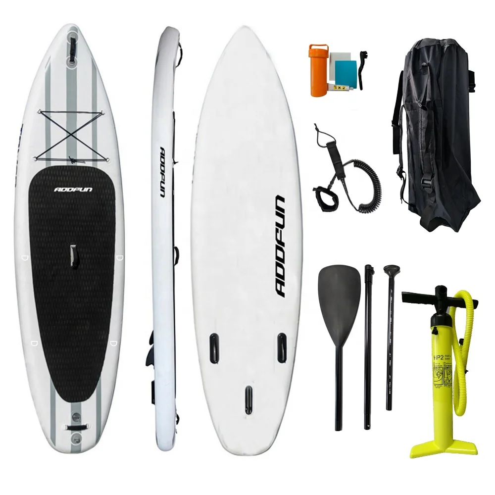 

ADDFUN New Design Stock No MOQ Adventurer SUP Paddle Board, Grey/white