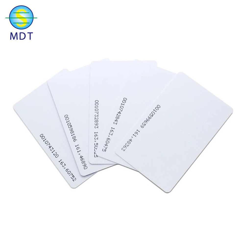 

Wholesale clear pvc blanks white card with chip, Cmyk color ,metallic color