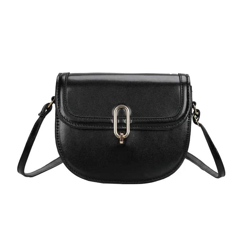 

Classic ladies PU leather single shoulder bag sling shoulder bag with lock