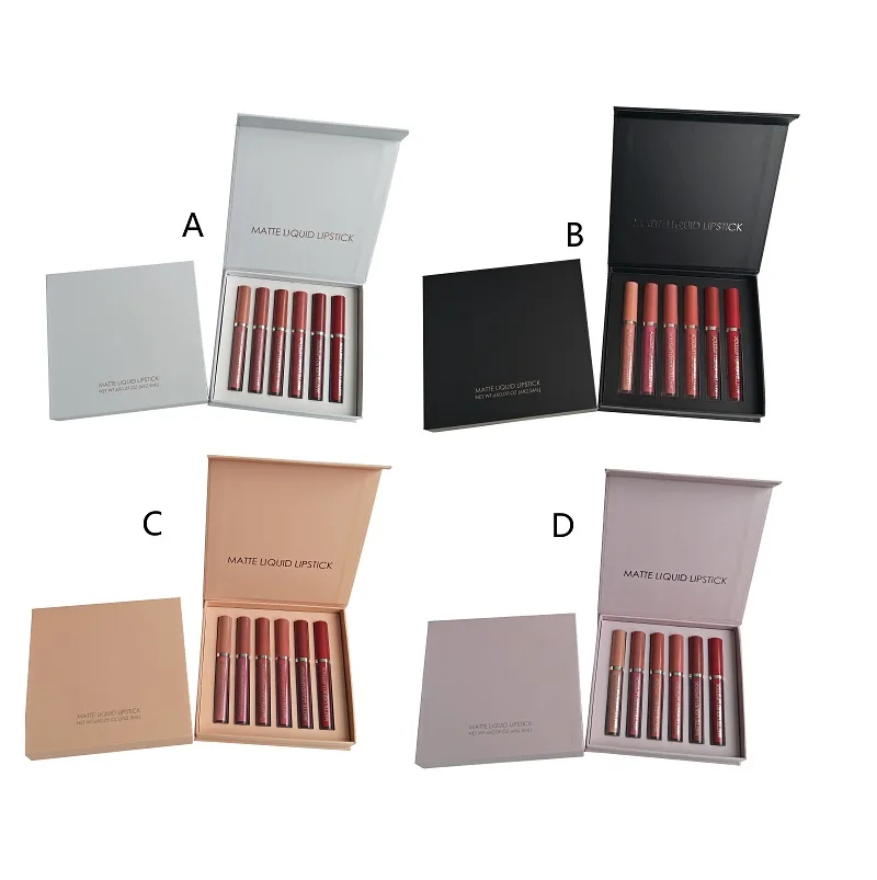 

Wholesale Free Sample No Brand Matte Private Label Custom Logo Liquid Travel Size Lipstick Set