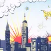 2018 High Quality 5X3ft Photography Backdrop Cartoon Tower Super Hro Photo Background Studio Prop