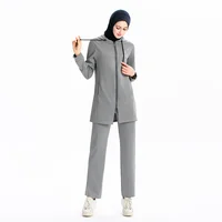 

super september new designs plus size blank plain muslim sport wear suits for women