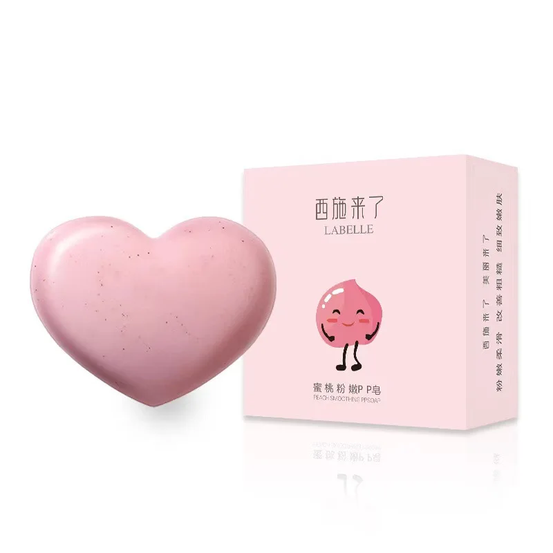 

Hot Sale 80g/pc Peach Soap Bar Body Cleansing Soap Remove Dark Spots Reduce Acne Mites Skin Whitening Soap, Picture