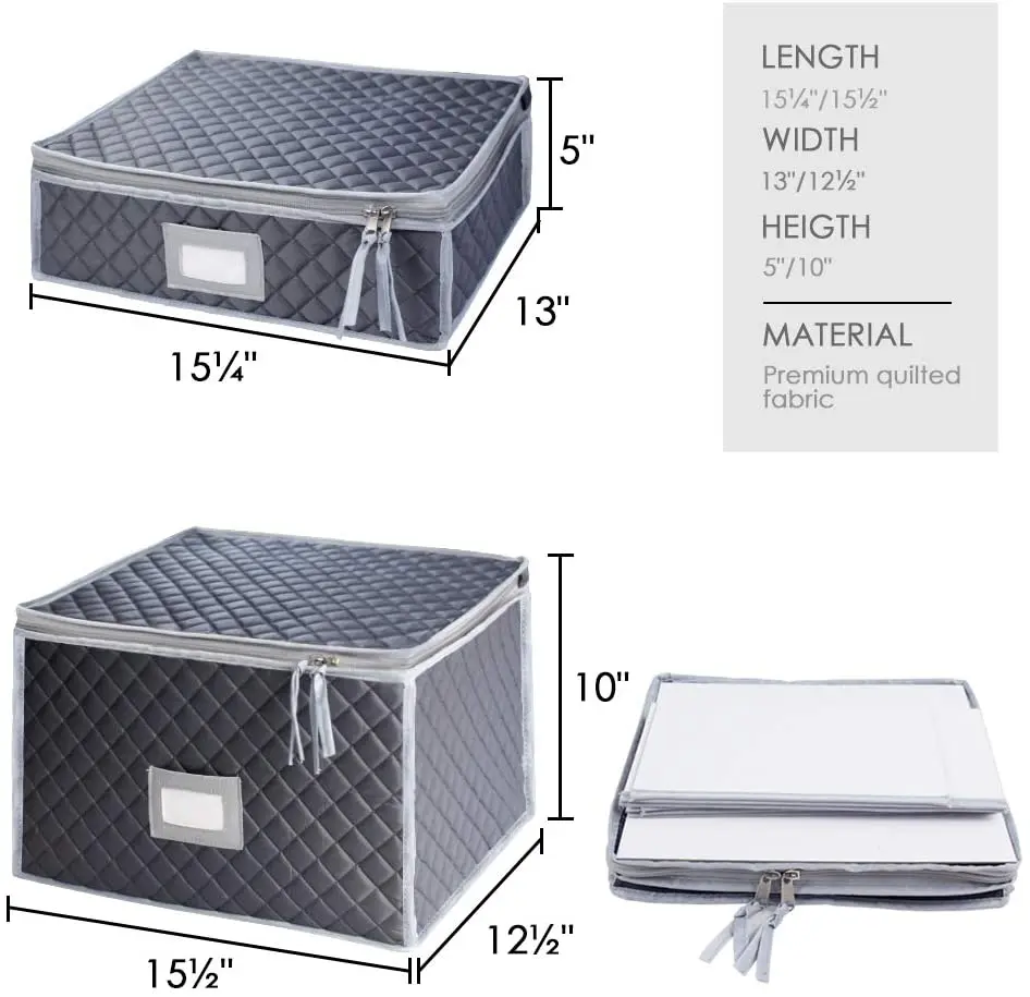 Dinnerware Storage Set For Storing Or Transporting Fine China Dishes