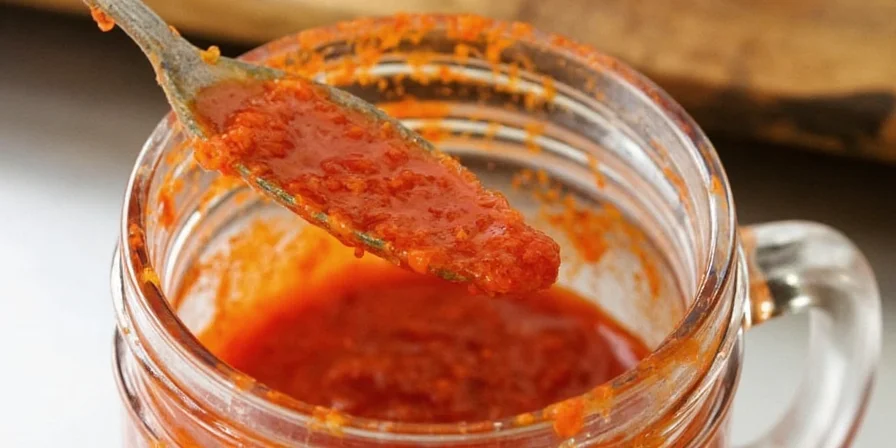 Homemade Szechuan sauce in a glass jar