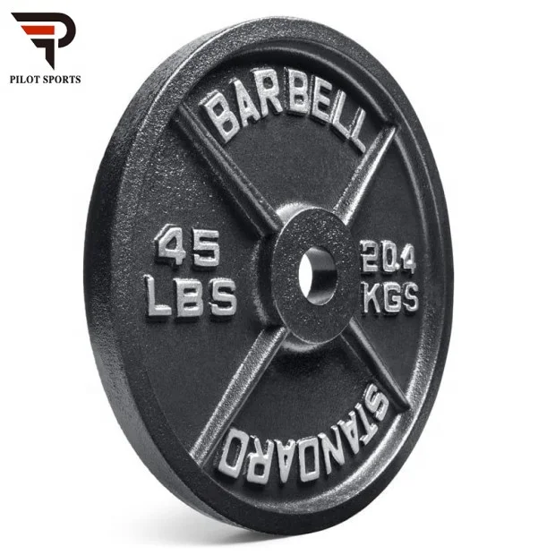 

Gym Steel Equipment Black Painted Cast Iron Weight Plate