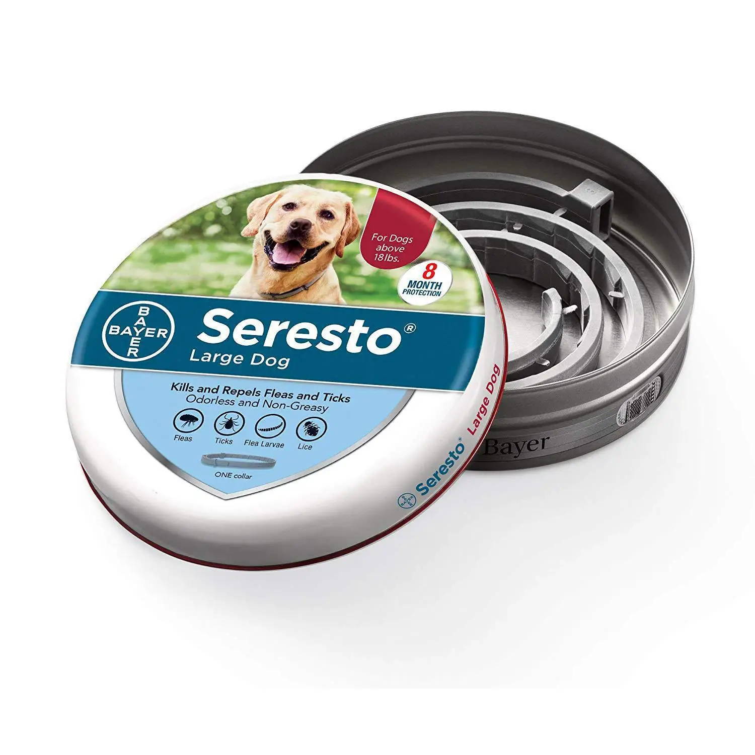 

Amazon Top Seller Prevention Adjustable Safe & Waterproof Pet Dog Cat Seresto Flea and Tick Collar, As picture