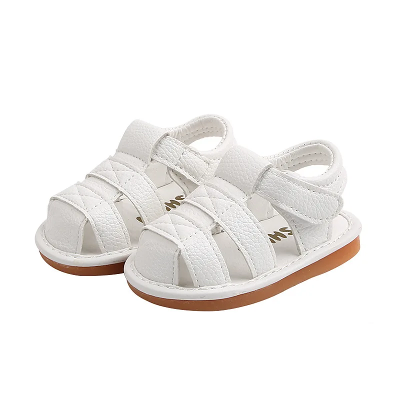 

Cheap Soft Leather Toddler Sandals Kids Baby Shoes for Girls and boys, White, yellow, pink