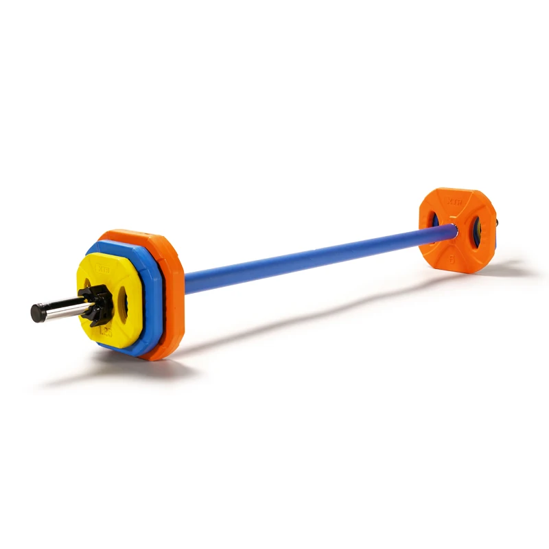

Gym Aerobic Color Rubber Coated Barbell Weight Set  Barbell Set, Custom color