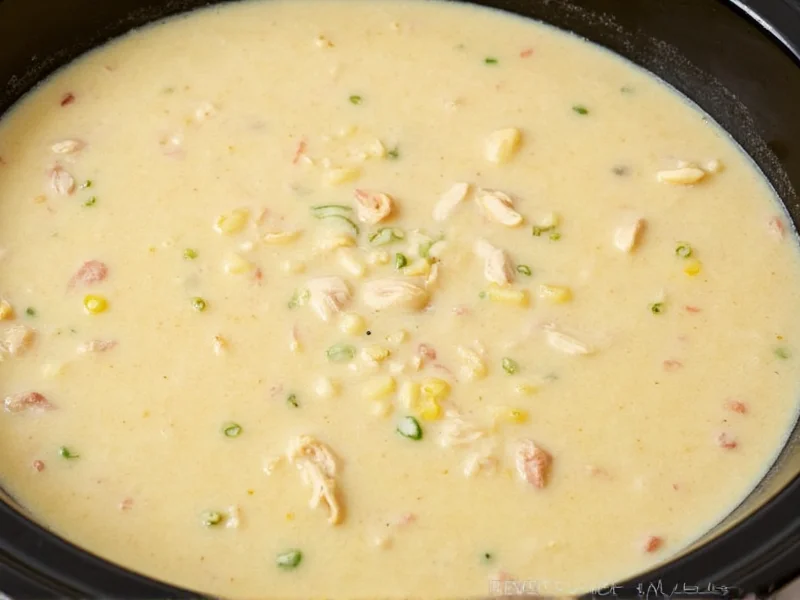 Perfect Creamy Chicken Soup Recipe for Crock Pot | 6-Ingredient