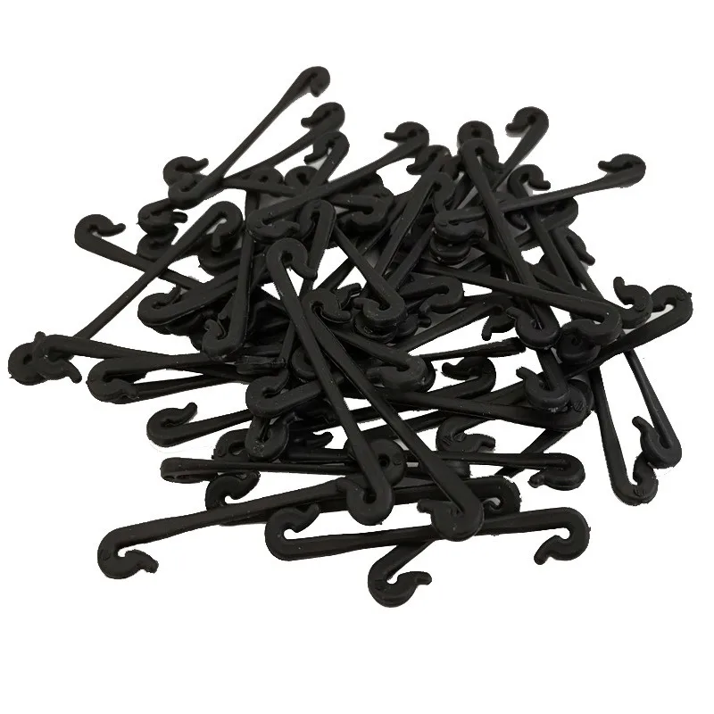 

50 Pcs/Set Practical Vines Fastener Tied Buckle Hook Plant Vegetable Grafting Clips Agricultural Greenhouse Accessories, As photo