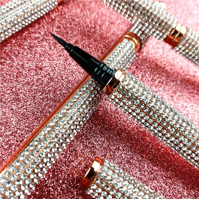 

super sticky 2 in 1 eyeliner pencil adhesive eyeliner korea glue eyeliner magic distributor, Black,brown,clear