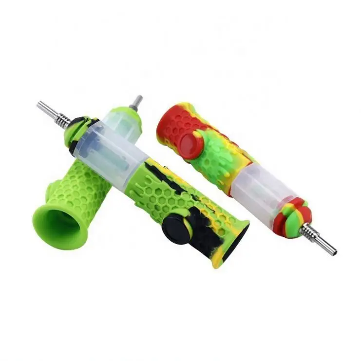 

Hot Sale Silicone Mini 10mm Smoking Handmade Pipe Honeycomb Style Bee Smoking Pipe, Picture