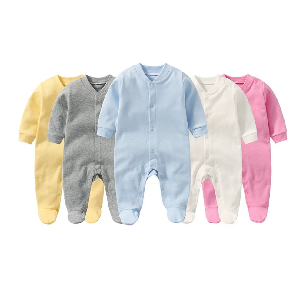 
Manufacturer Organic Cotton Baby Clothing Sleepsuits Long-Sleeved Climbing Baby Sleepwear Rompers Pajamas for Spring Autumn 