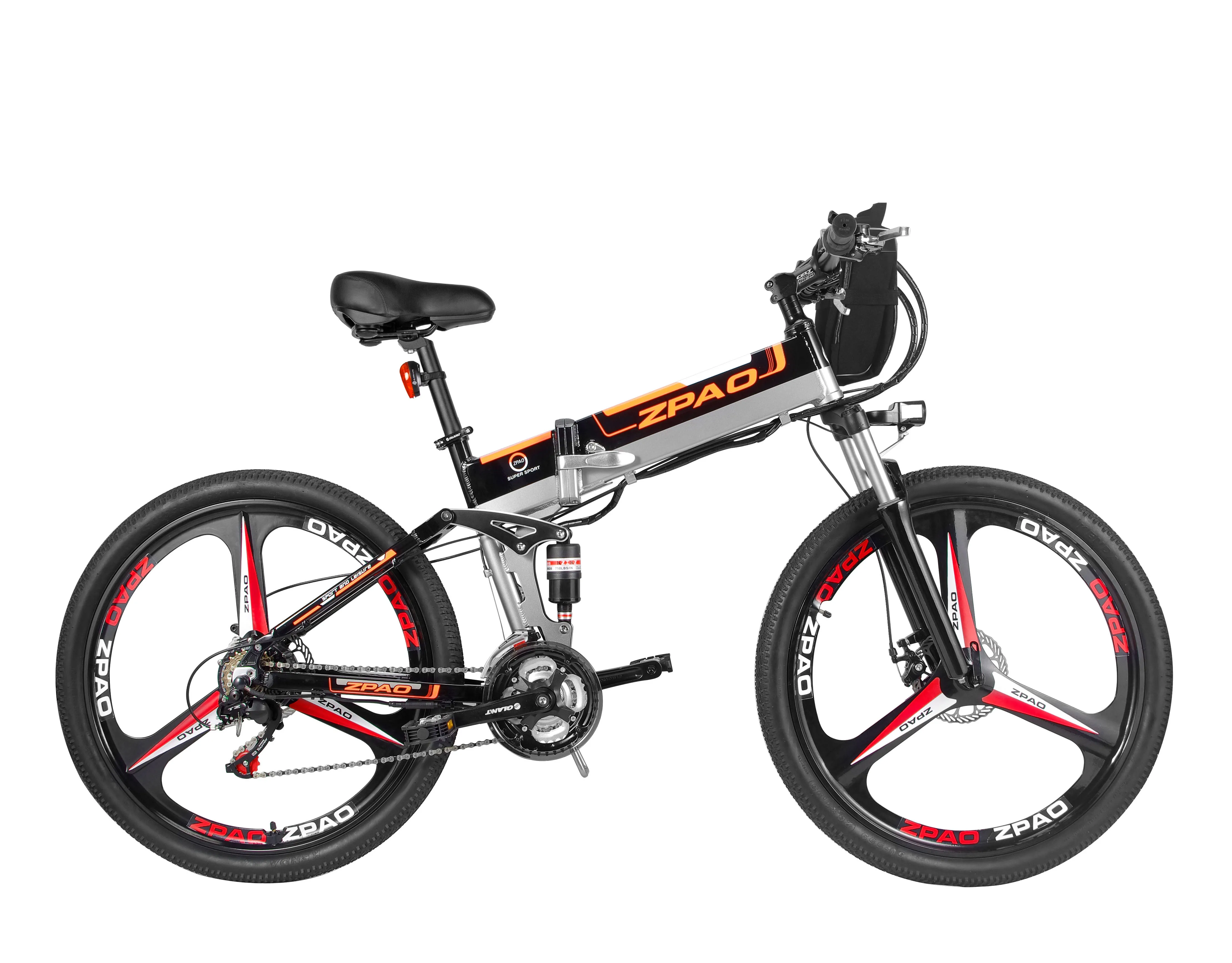 electric range bike speed inches foldable bicycles battery suspension ebike double cheap