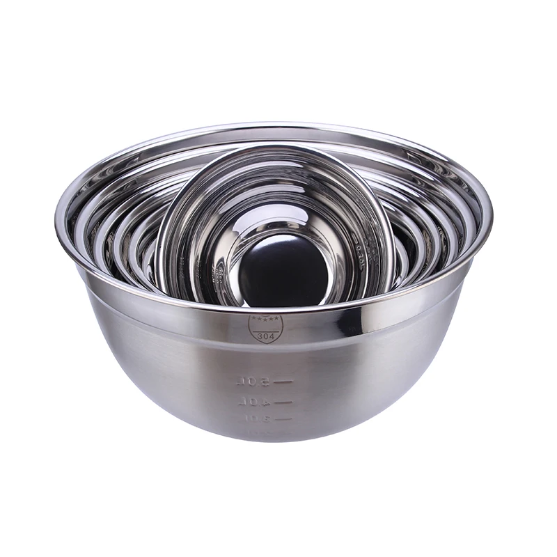 Stainless Steel Thermal Serving Storage Bowls Food Mixing Bowl Salad