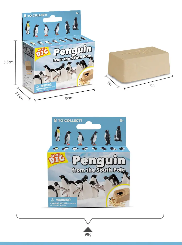 Wholesale Penguin Excavation Kits For Kids Pirate Treasure Chest Dig