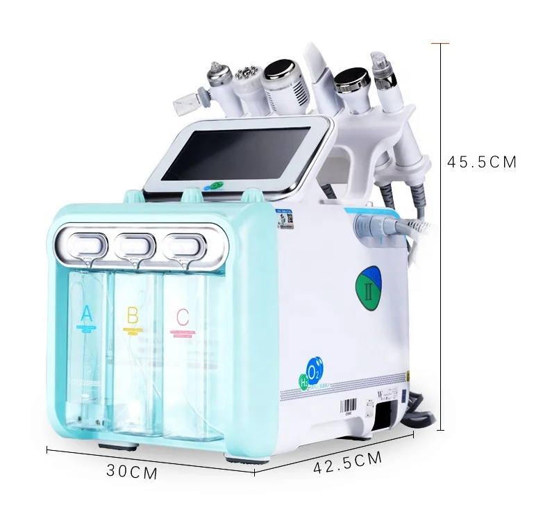 

H2 O2 Small Bubble 6 in 1 hydra water peel microdermabrasion /6 in 1 hydro dermabrasion facial machine